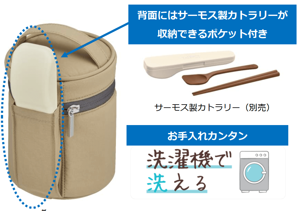 ポーチ。なんと洗濯機で洗える
